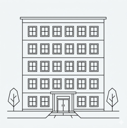 Dormitory building exterior